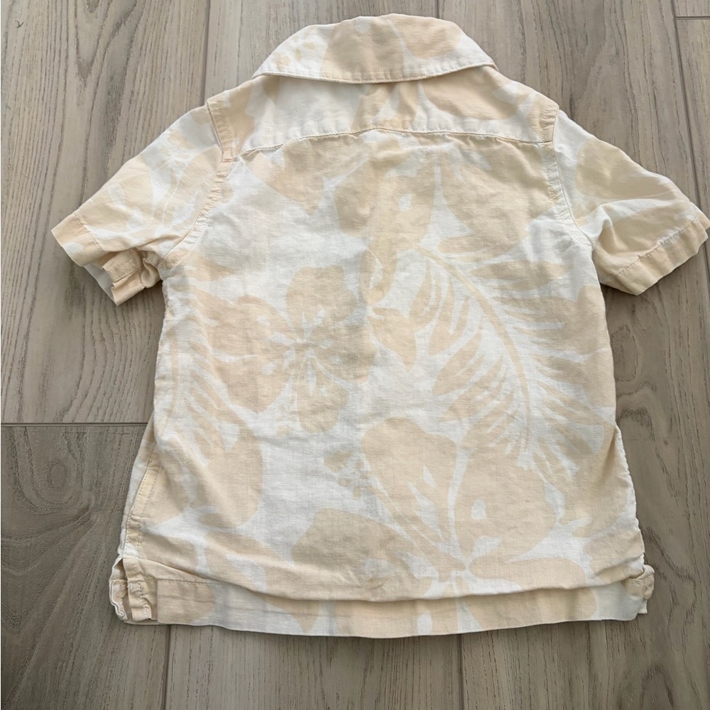 Gap Button Down Floral and Leaf Print Kids Shirts Set - Picture 6 of 9